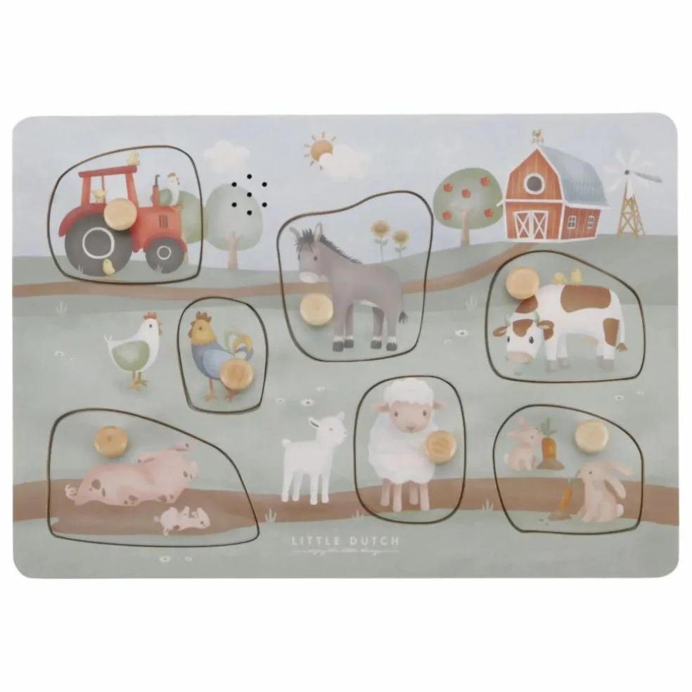 Puzzle sonore en bois FSC - Little Farm