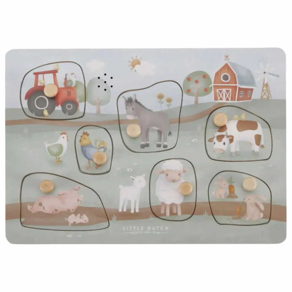 Puzzle sonore en bois FSC - Little Farm