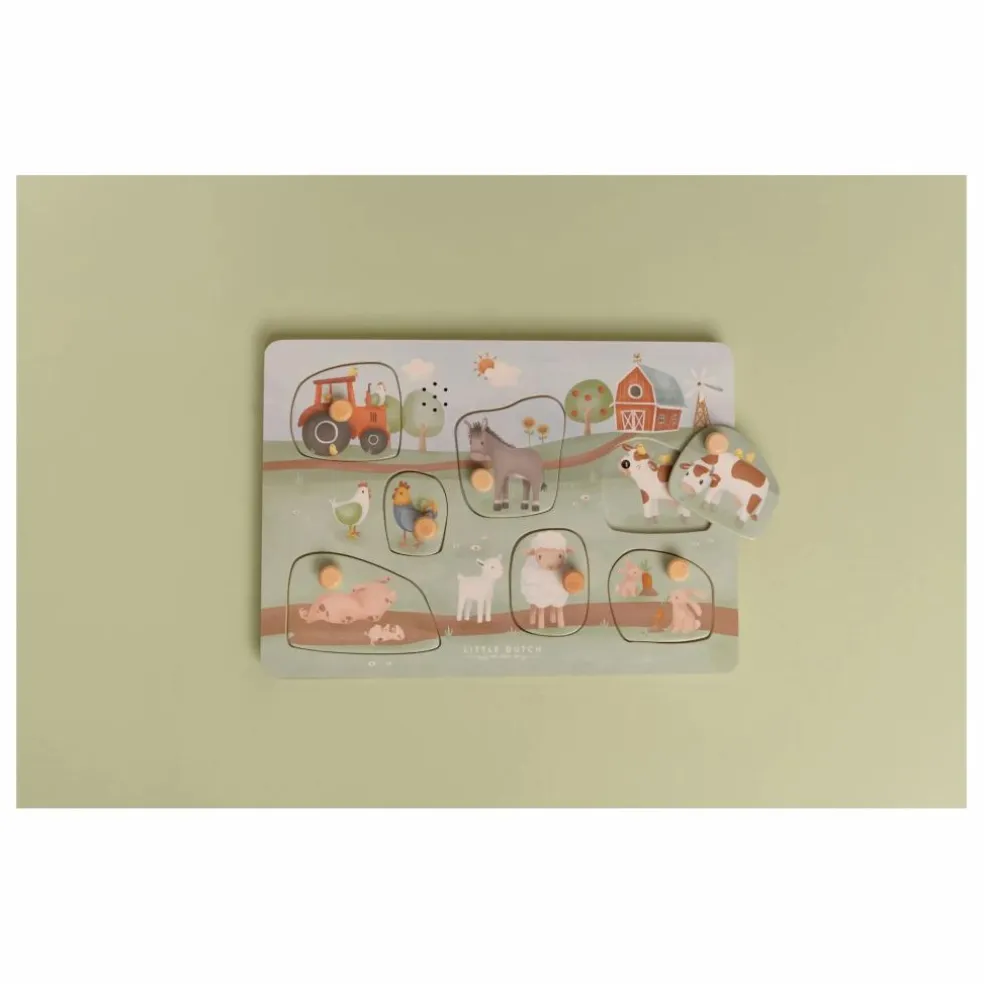Puzzle sonore en bois FSC - Little Farm
