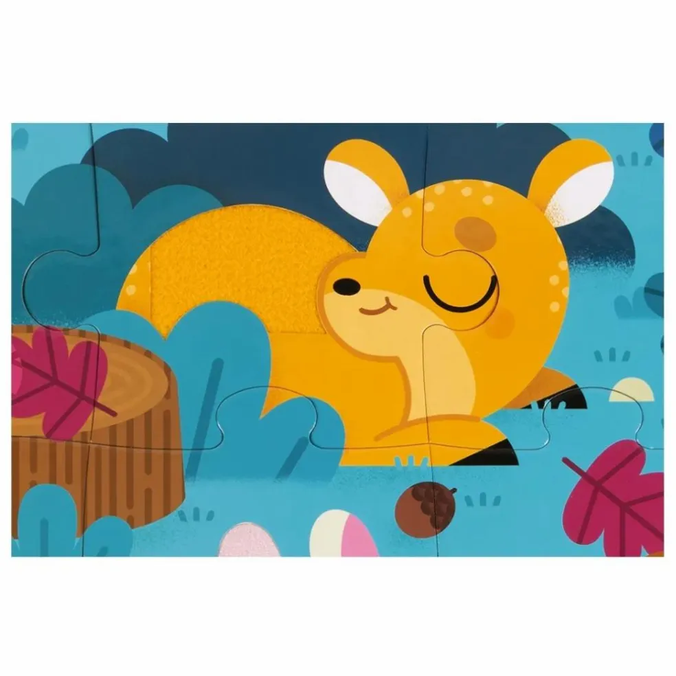 Puzzle tactile Les Animaux de la Forêt - 20 pièces