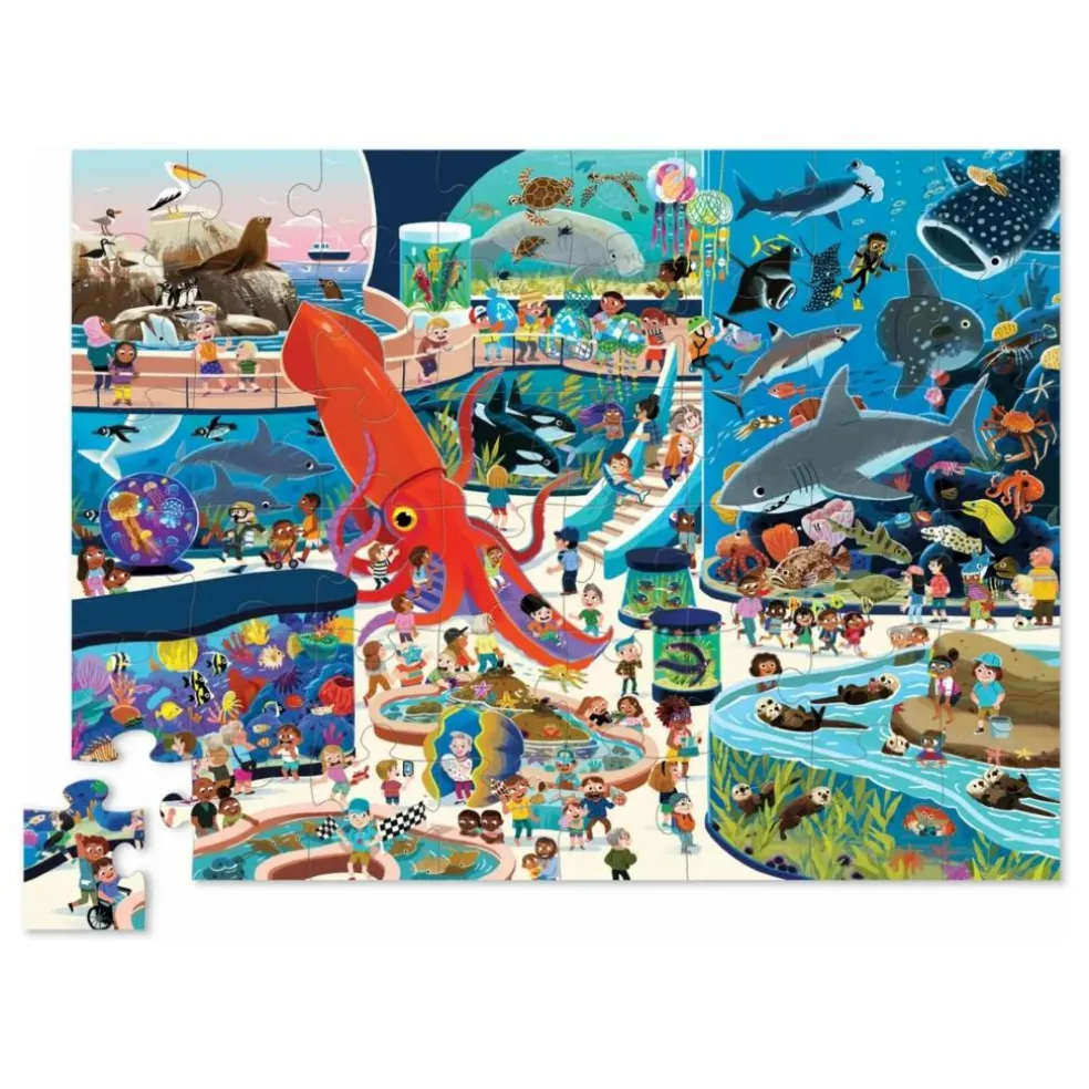 Puzzle Une journée à l'aquarium - 48 pièces