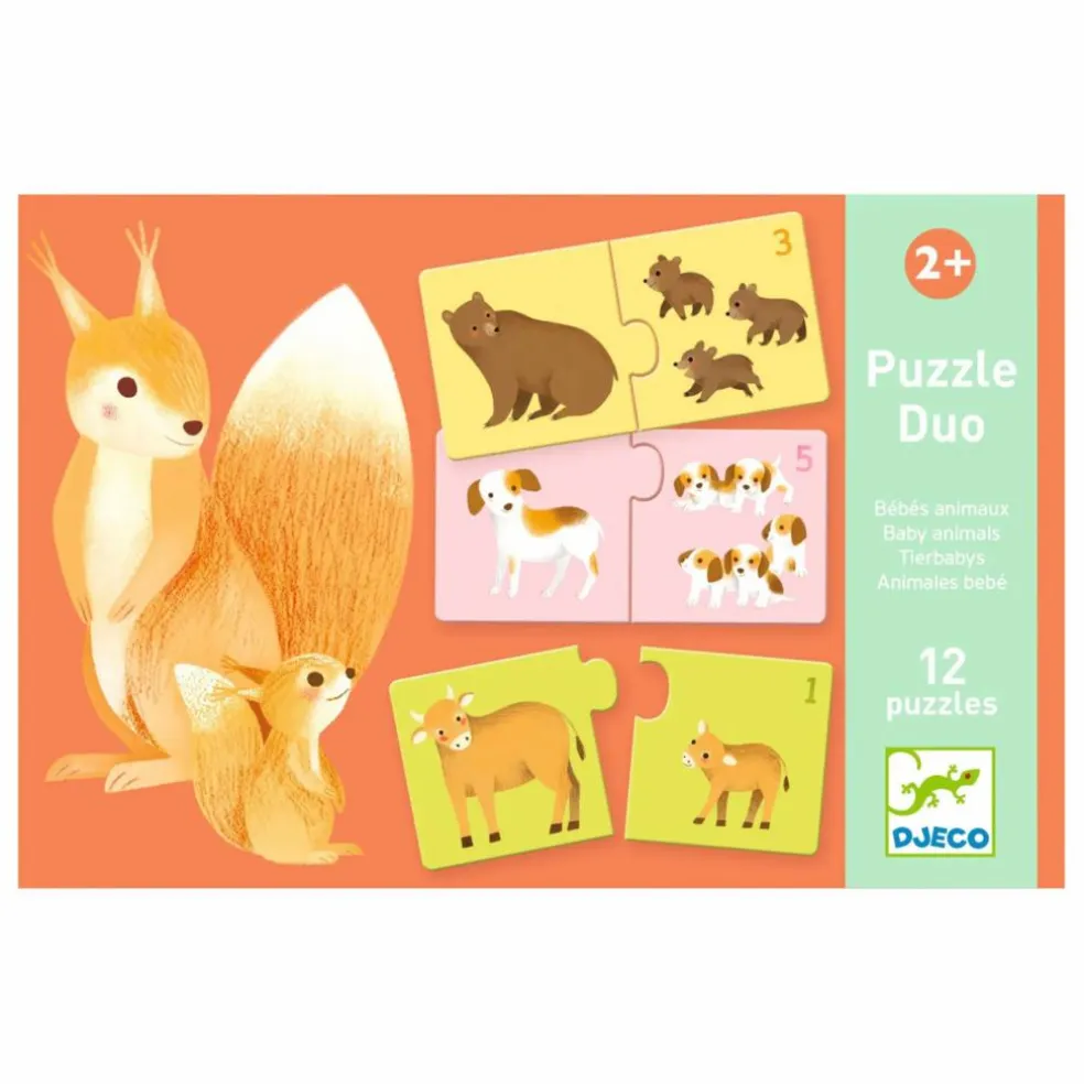 Puzzles duo-trio Bébés Animaux