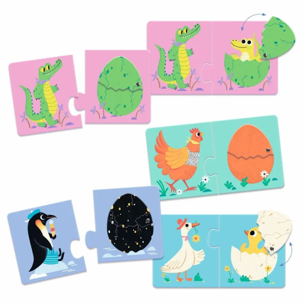 Puzzles duo-trio Oeufsrigolos