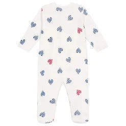 Pyjama à Pieds Bertho Coton Bio | Ecru