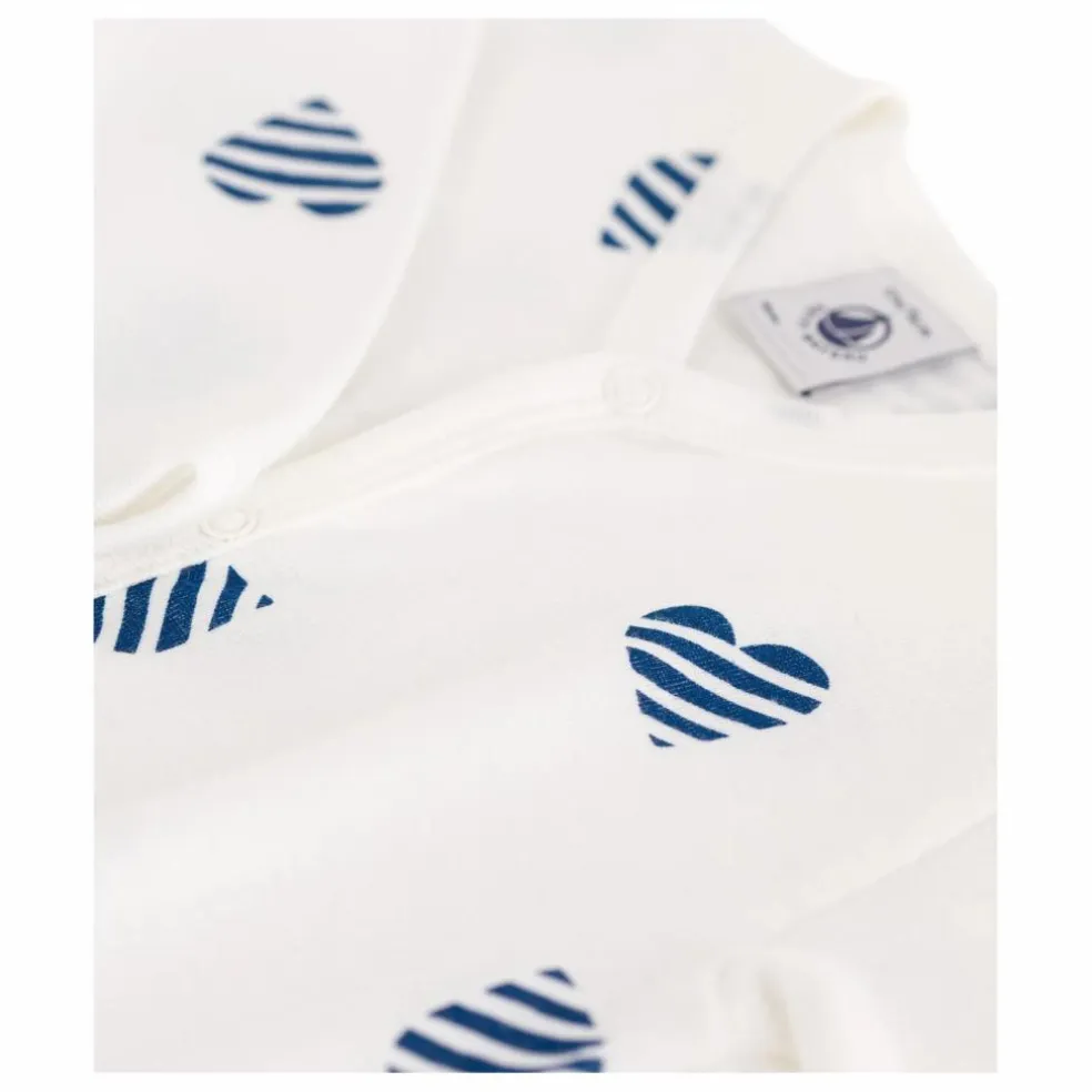 Pyjama à Pieds Bertho Coton Bio | Ecru