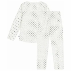 Pyjama à Pois Zèbres Coton Bio | Blanc
