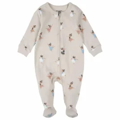Pyjama Avec Pieds Ballerines Coton Bio | Vert pâle