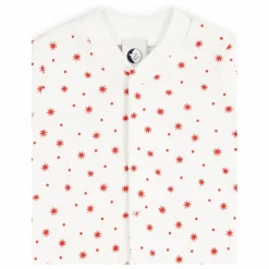 Pyjama avec pieds Etoiles Coton Bio | Blanc
