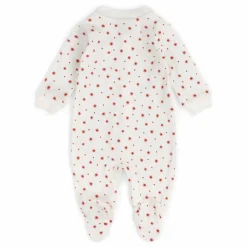 Pyjama avec pieds Etoiles Coton Bio | Blanc