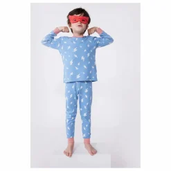 Pyjama Bretona Avec Cape Flash Coton Bio | Bleu