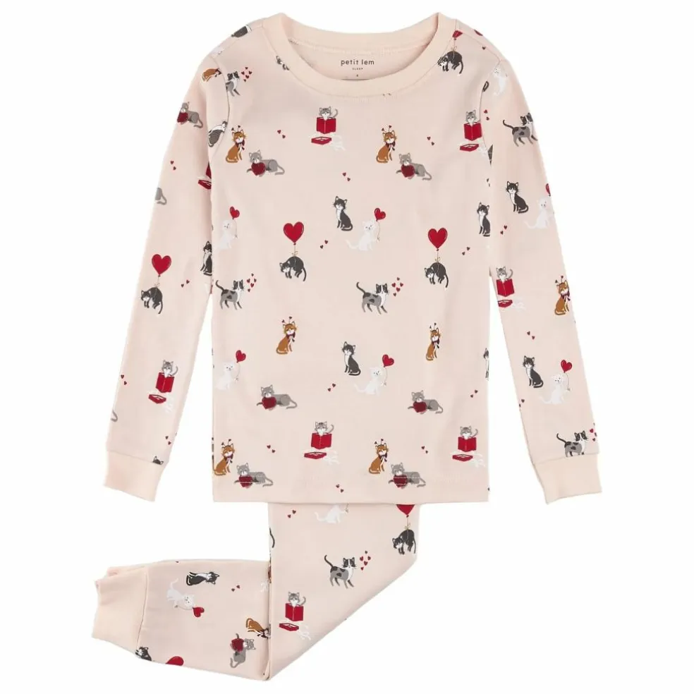 Pyjama Chats Coton Bio | Rose