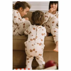 Pyjama Chubby Noël Coton Bio | Ecru