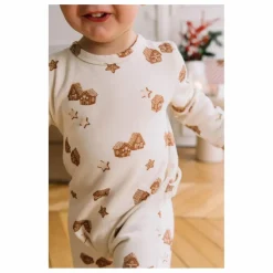Pyjama Chubby Noël Coton Bio | Ecru