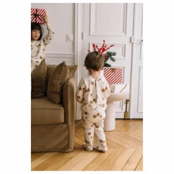Pyjama Chubby Noël Coton Bio | Ecru