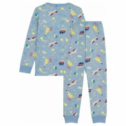 Pyjama Constellation Coton Bio | Bleu