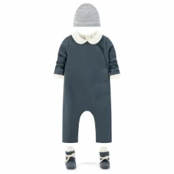 Pyjama Coton Bio | Bleu gris