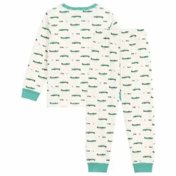 Pyjama Crocodiles Coton Bio | Ecru