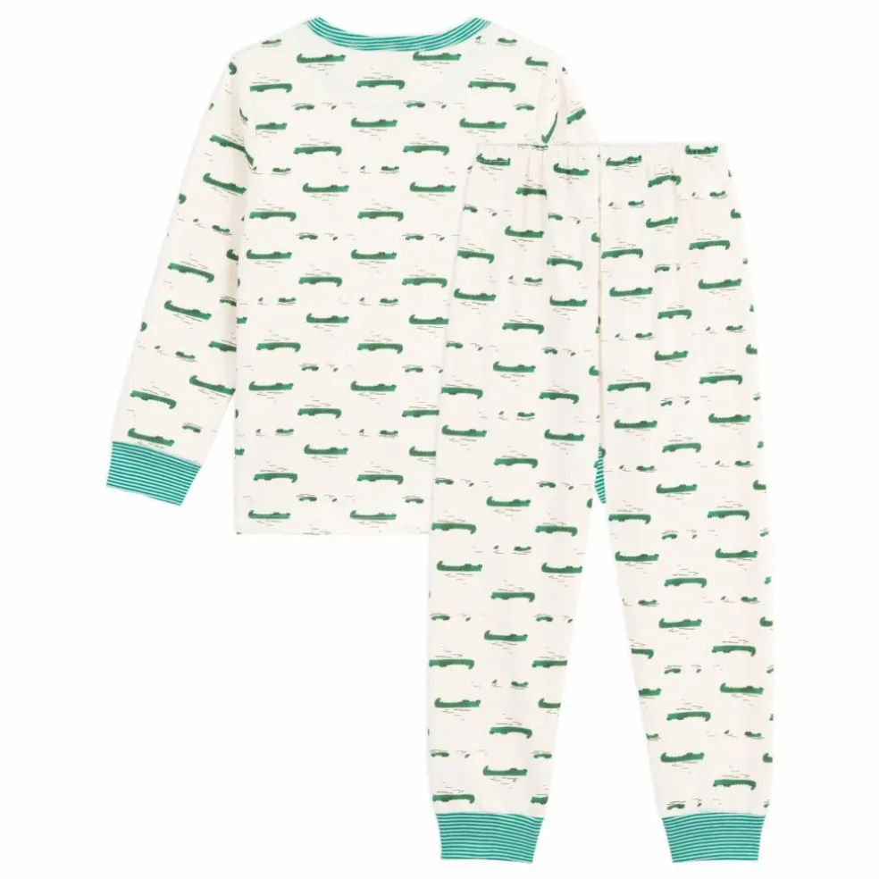 Pyjama Crocodiles Coton Bio | Ecru