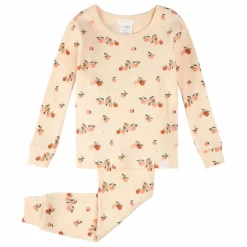 Pyjama Côtelé Agrumes Coton Bio | Rose pâle