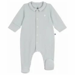 Pyjama Côtelé Coton Bio | Gris chiné