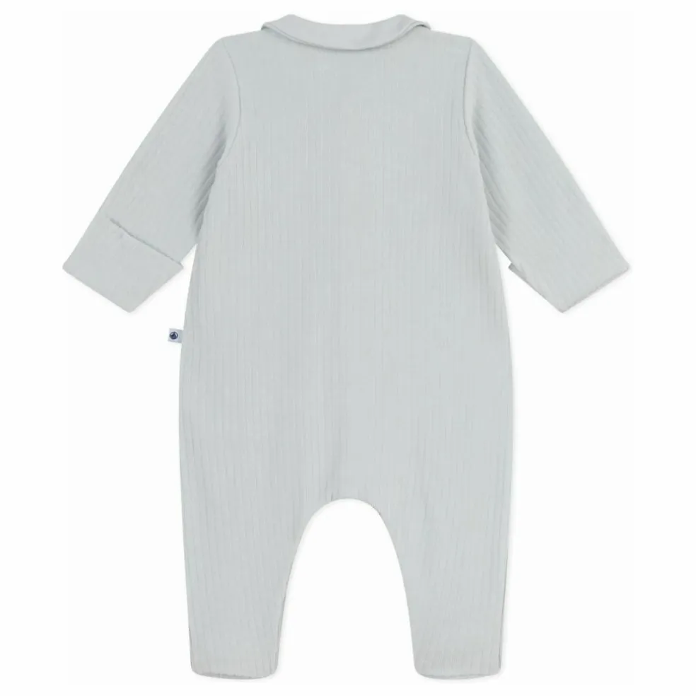 Pyjama Côtelé Coton Bio | Gris chiné