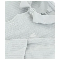 Pyjama Côtelé Coton Bio | Gris chiné