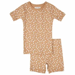 Pyjama Côtelé Fleuri Coton Bio | Naturel