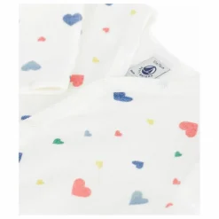 Pyjama Dors Bien Avec Pieds Cœurs Coton Bio | Blanc