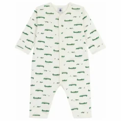 Pyjama Dors Bien Crocodiles Coton Bio | Ecru