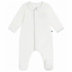 Pyjama Dors Bien Logo Brodé Coton Bio | Blanc