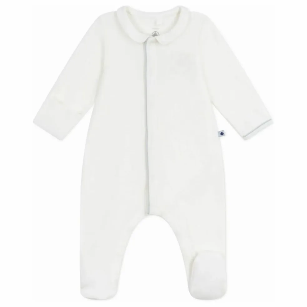 Pyjama Dors Bien Logo Brodé Coton Bio | Blanc
