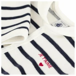 Pyjama Dors Bien Marinière Coton Bio | Blanc