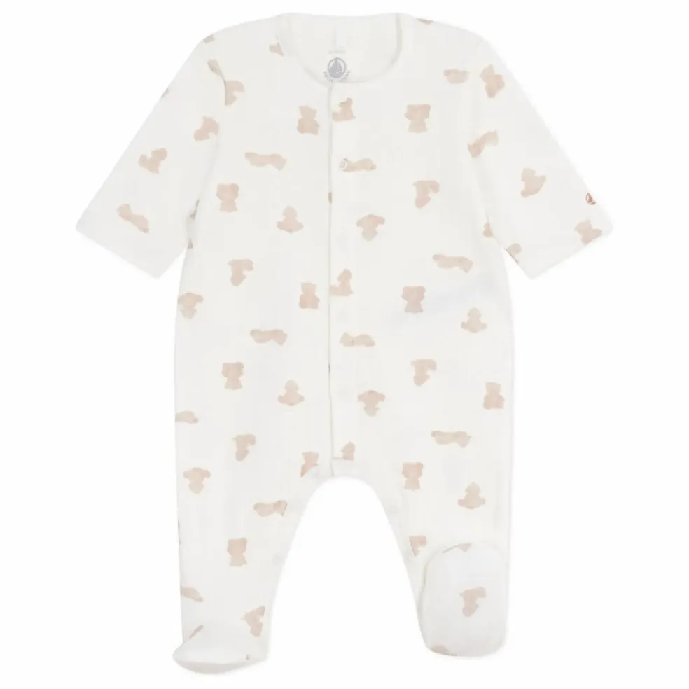 Pyjama Dors Bien Oursons Coton Bio | Blanc
