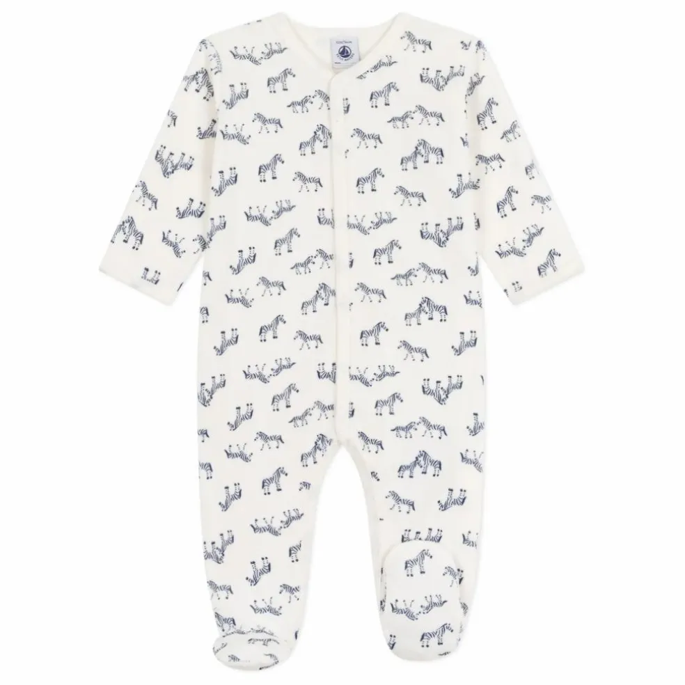 Pyjama Dors Bien Zèbres Coton Bio | Ecru
