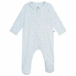 Pyjama Dors Bien Zippé Etoiles Coton Bio | Bleu