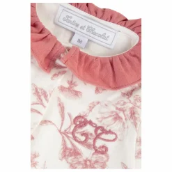 Pyjama Dors-bien Toile de Jouy | Rose pêche