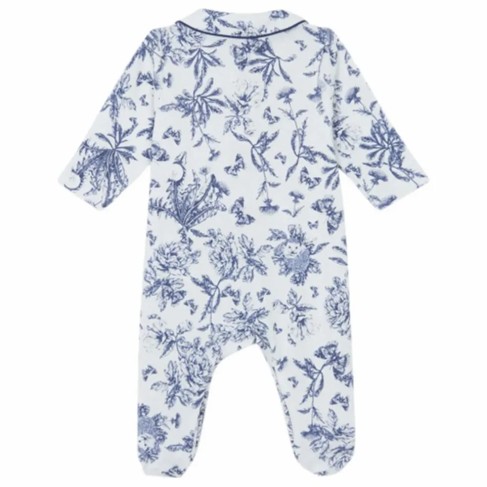 Pyjama Dors-bien Toile de Jouy | Bleu marine