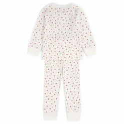 Pyjama Etoiles Coton Bio | Blanc