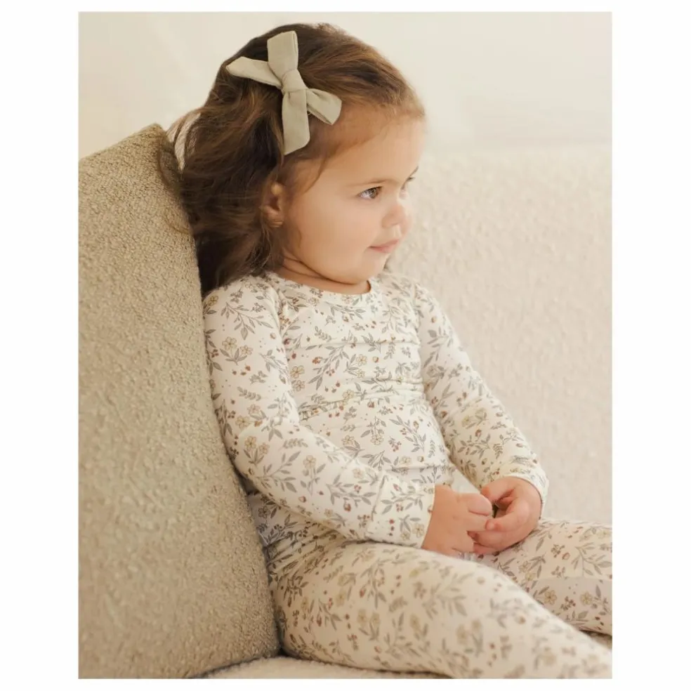 Pyjama Fleuri Bamboo | Ivoire
