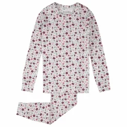 Pyjama Fleuri Modal et Coton Bio | Beige