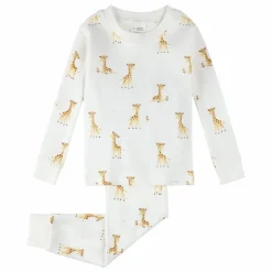 Pyjama Girafes Coton Bio | Ivoire