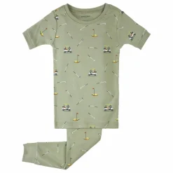 Pyjama Golf Coton Bio | Vert kaki
