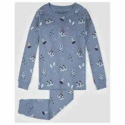 Pyjama Hiver Coton Bio | Bleu