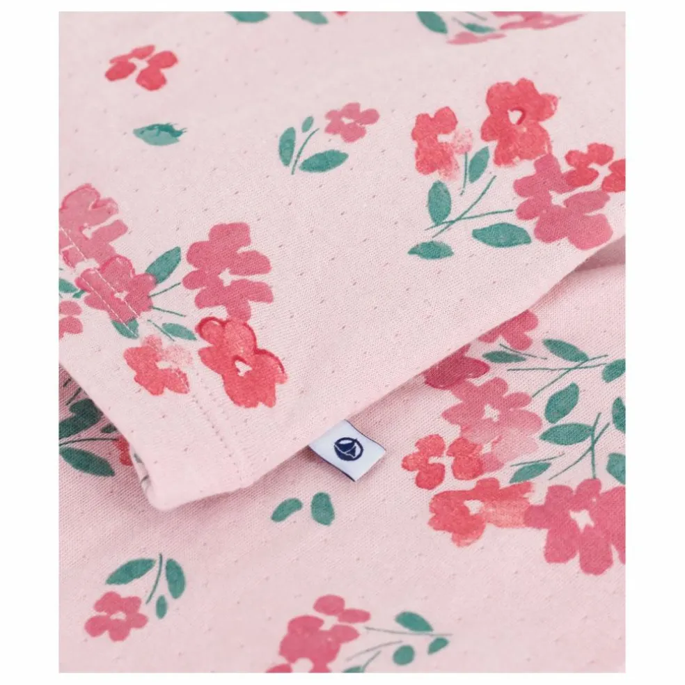 Pyjama Léger Fleuri Coton Bio | Rose