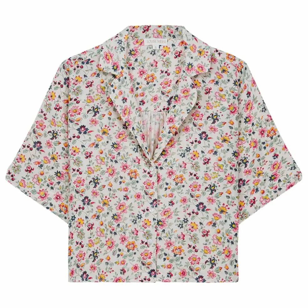 Pyjama Louka Wild Flowers Double Gaze de Coton Bio - Collection Femme | Crème