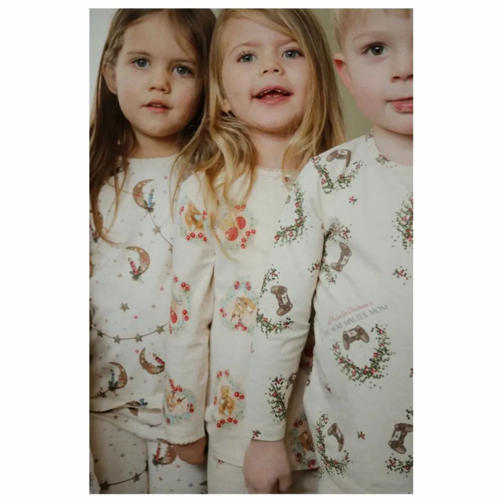 Pyjama Lunes Coton Bio | Ecru