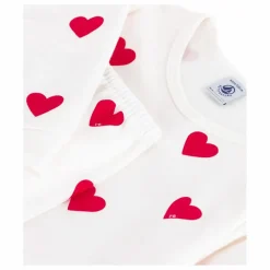 Pyjama Molletonné Cœurs | Ecru