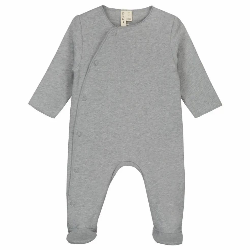 Pyjama Nouveau Né Coton Bio | Gris