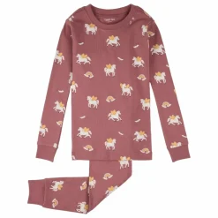 Pyjama Pégases Coton Bio | Vieux Rose