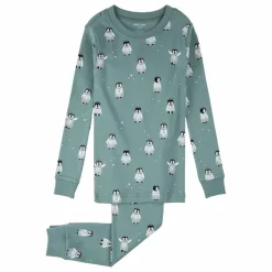 Pyjama Pingouins Coton Bio | Vert